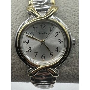 Timex T21854 Womens Pleasant Street New Battery Stretch Band Watch 25MM 6" U